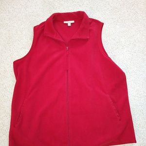 Red Fleece Vest